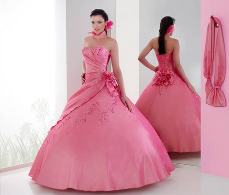 Vestidos de 15 años rosas