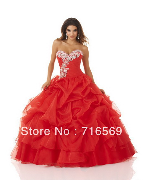 Vestidos de 15 rojo