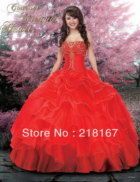 Vestidos de 15 rojo