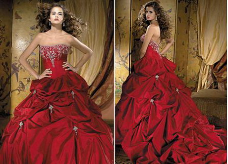 Vestidos de 15 rojos