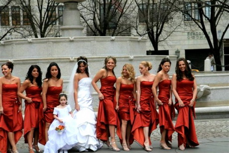 Vestidos de damas para boda