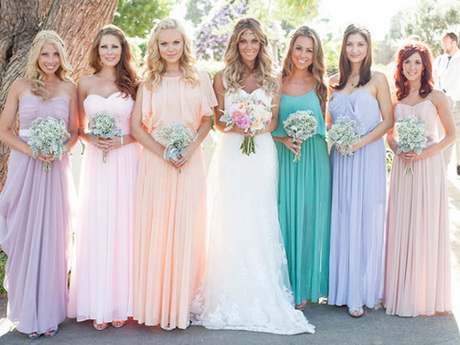 Vestidos de damas para una boda