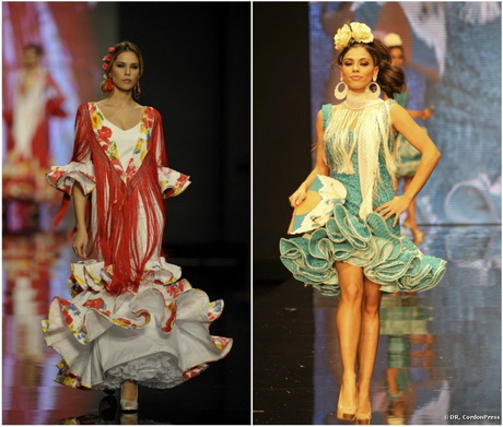 Vestidos de flamenca cortos 2014