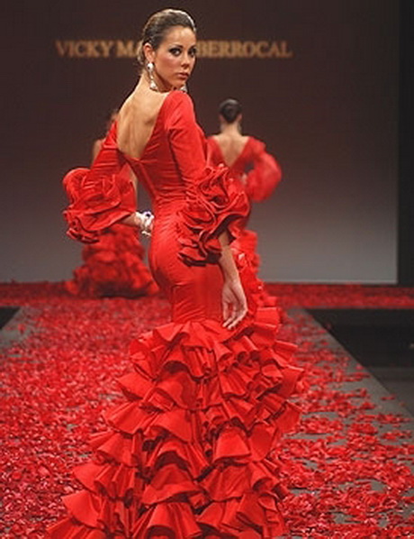 Vestidos de gitana rojo