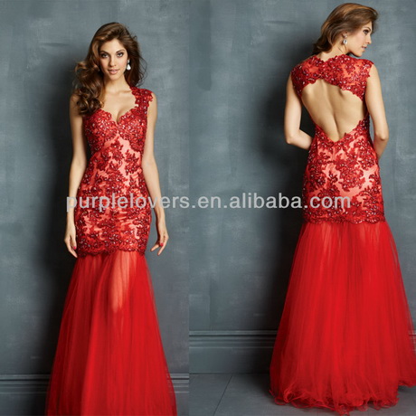 Vestidos de noche rojos 2014