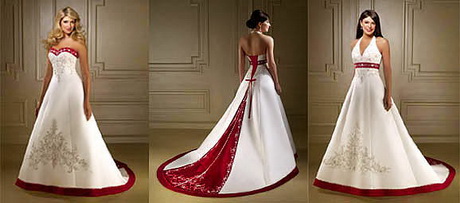 Vestidos de novia color rojo