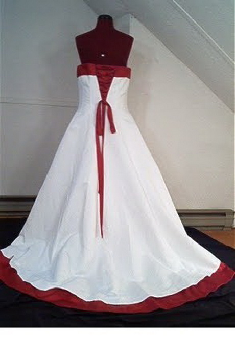 Vestidos de novia con detalles rojos