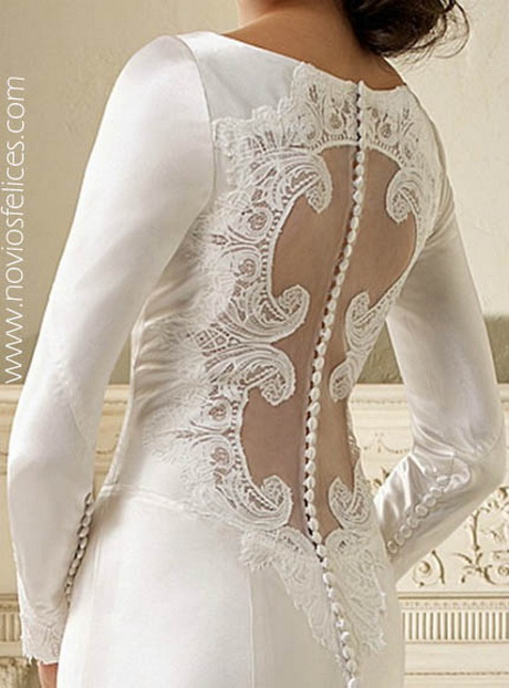 Vestidos de novia con encaje en la espalda