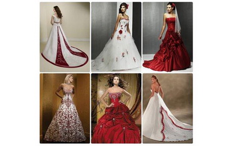 Vestidos de novia con rojo