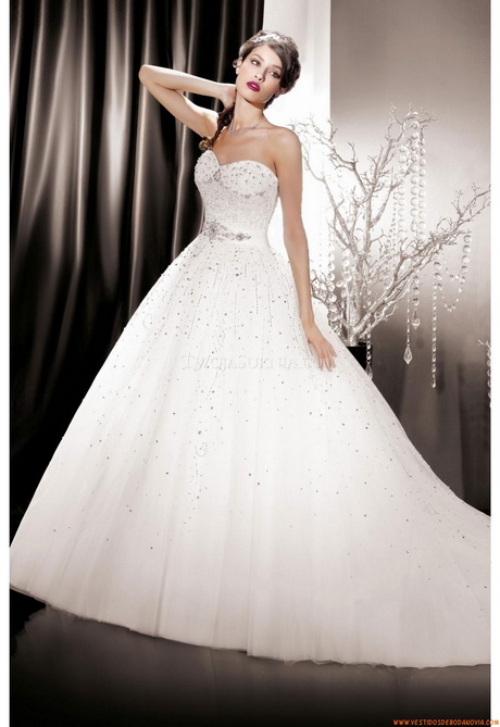 Vestidos de novia corte princesa 2014
