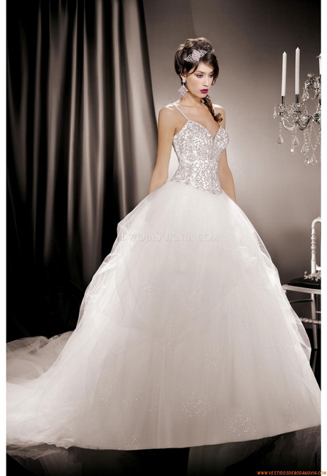 Vestidos de novia corte princesa 2014