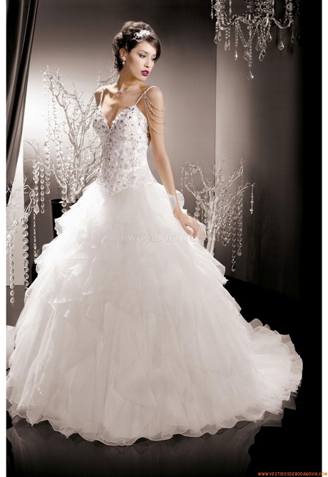 Vestidos de novia corte princesa 2014
