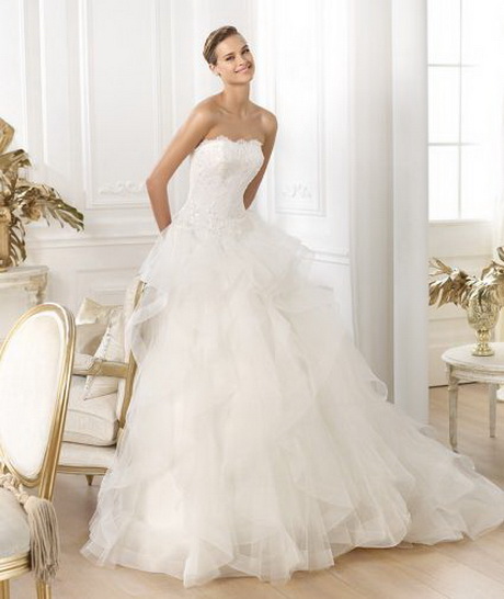 Vestidos de novia corte princesa 2014