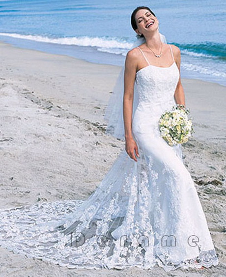 Vestidos de novia para boda civil en la playa