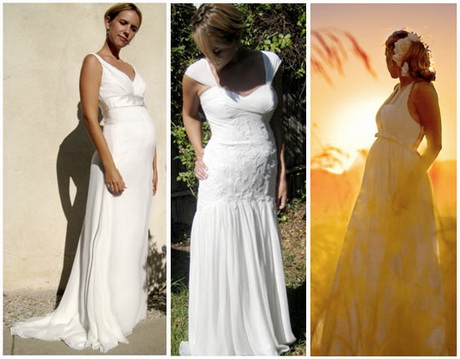 Vestidos de novia para embarazadas de 5 meses