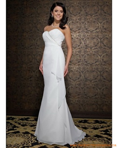 Vestidos de novia sencillos pero elegantes