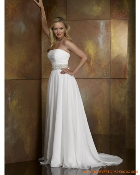 Vestidos de novia sencillos pero elegantes
