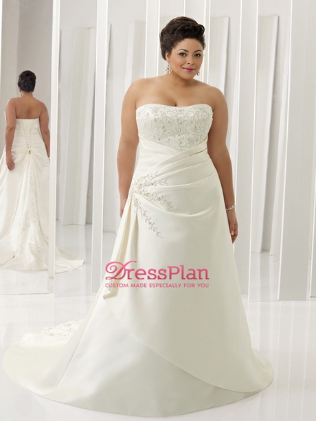 Vestidos de novia strapless para gorditas