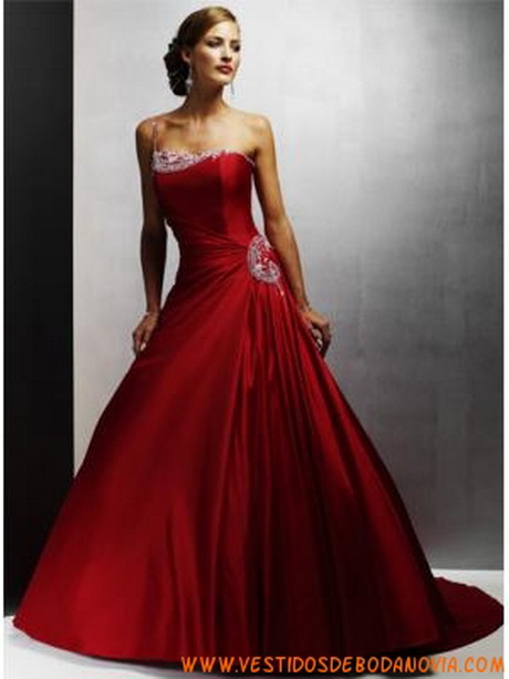 Vestidos de novias rojos