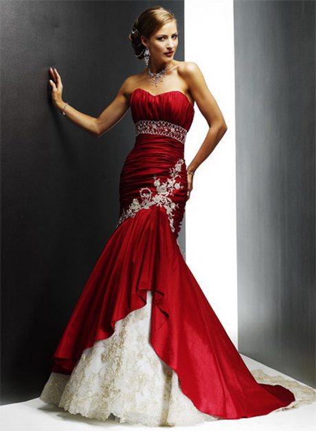 Vestidos de novias rojos