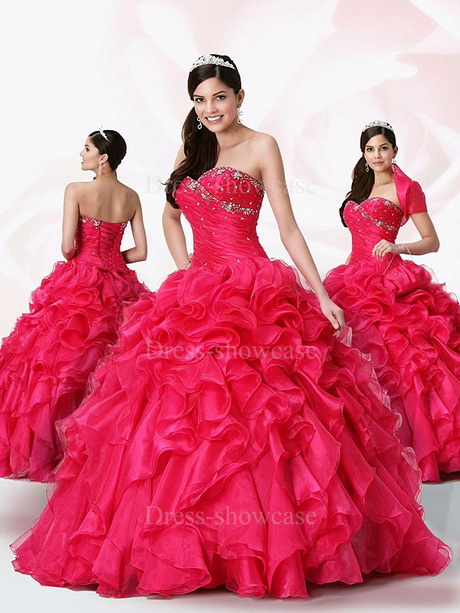 Vestidos de quince años rojos