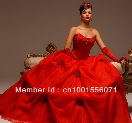 Vestidos de quinceañeras rojos