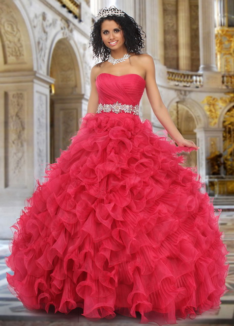 Vestidos de quinceañeras rojos