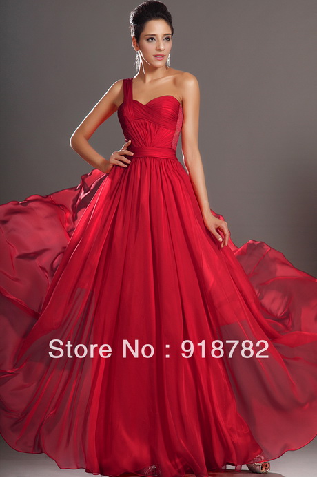 Vestidos elegantes rojos