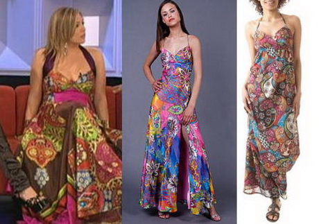 Vestidos floreados largos