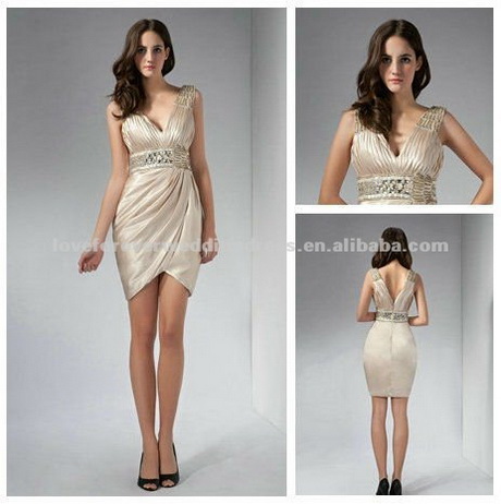 Vestidos formales de noche cortos