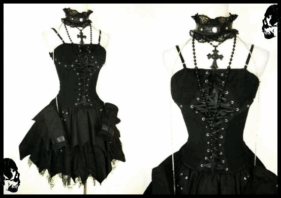 Vestidos goticos cortos