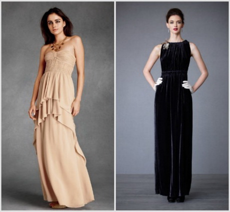 de vestido largo para el día y la noche. Fotos: Bhldn. Dos estilos de de vestido largo para el día y la noche. Fotos: Bhldn. Dos estilos de