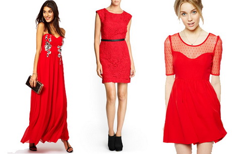 Vestidos rojos combinados
