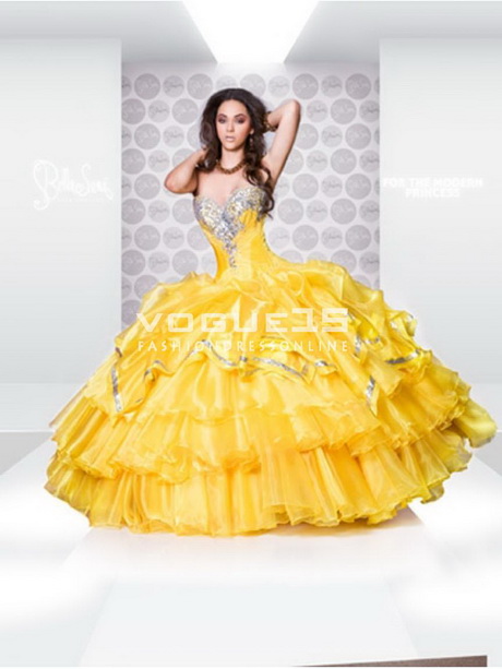 Yellow quinceanera dresses