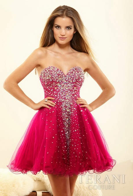 Vestidos cortos para quince años 2016