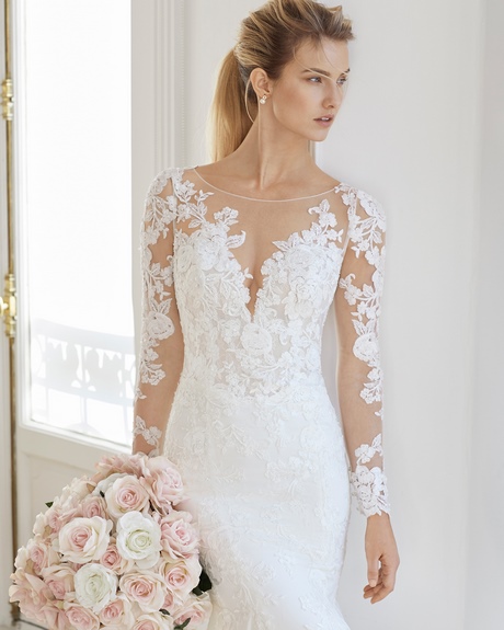 Vestidos de novia encaje 2019