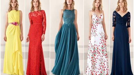 Vestidos para bodas largos 2019