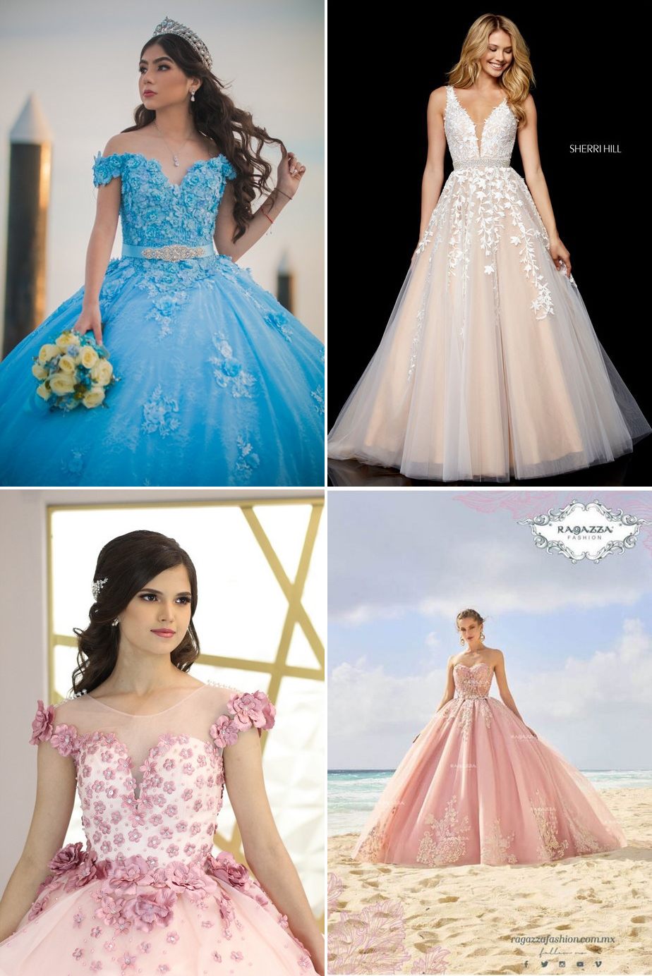 Vestidos de 15 añeras 2023