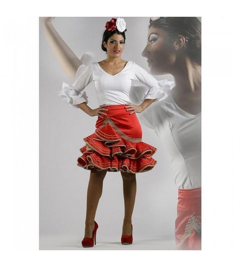 Falda de flamenca niña