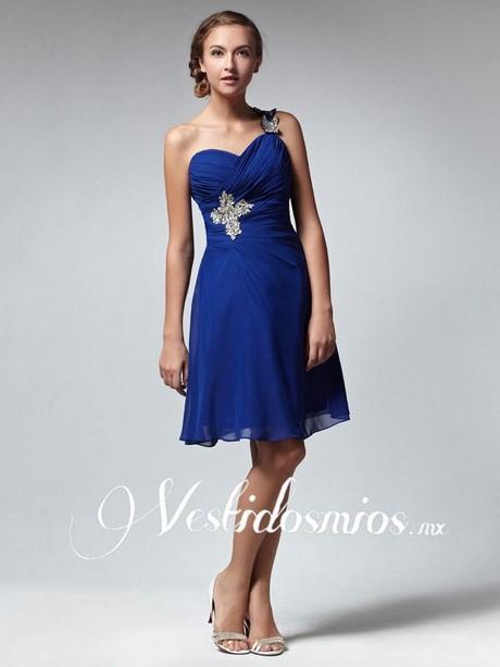 Vestido cocktail azul