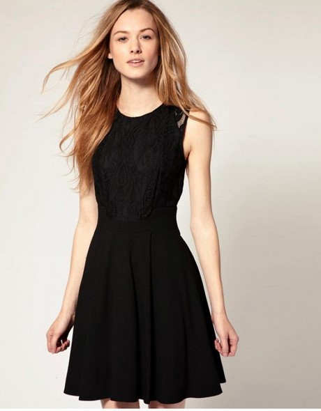 Vestido cocktail negro