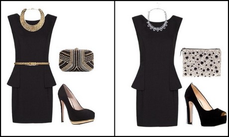 Vestido negro accesorios