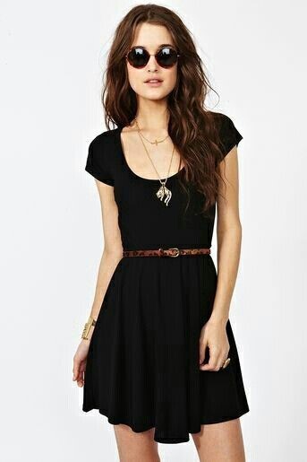 Vestido negro con