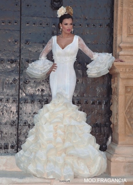 Vestido novia flamenco
