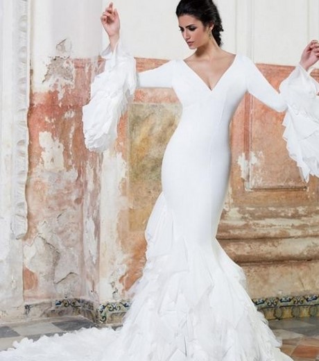 Vestido novia flamenco