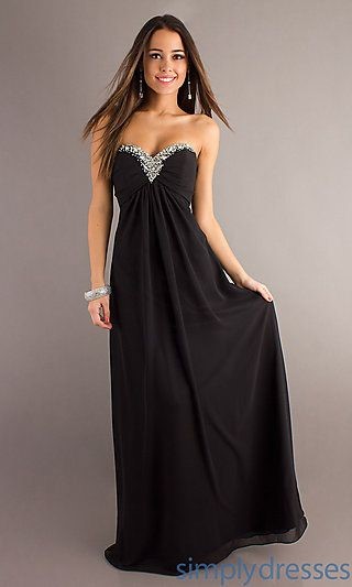 Vestidos negros estraples