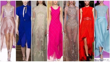 Colores de moda para vestidos de noche 2018