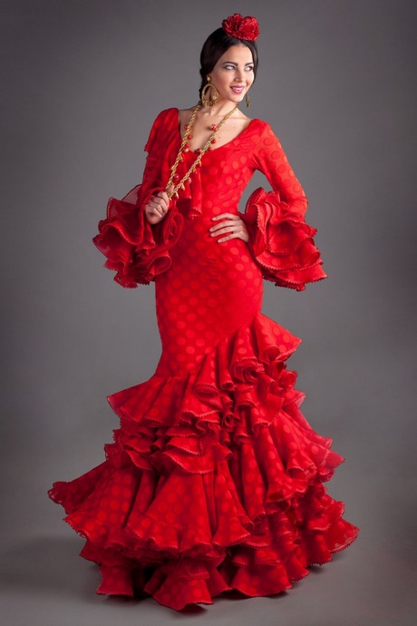 Modelos de trajes de flamenca 2018