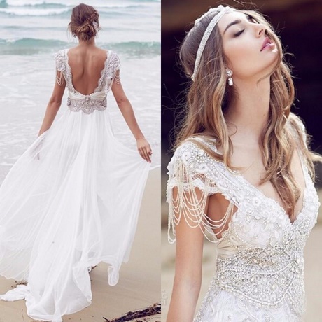 Vestido de novia para playa 2018