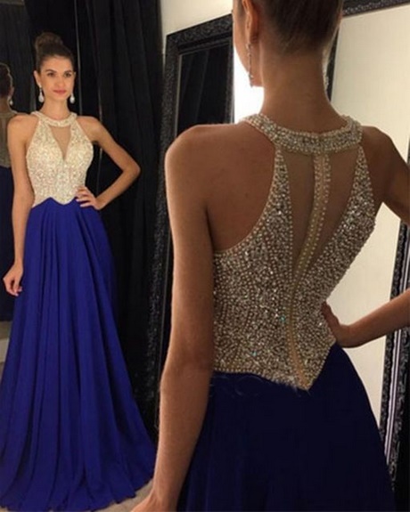 Vestido largo de noche 2018